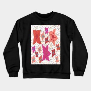 Colorful Flowers and Polka Dots Crewneck Sweatshirt